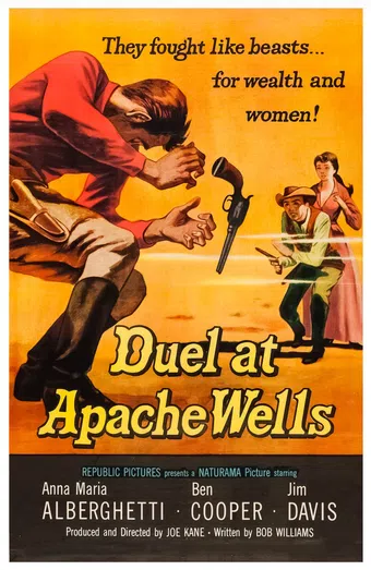 duel at apache wells 1957 poster