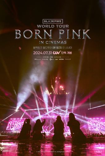 blackpink world tour (born pink) in cinemas 2024 poster