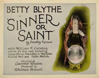 sinner or saint 1923 poster