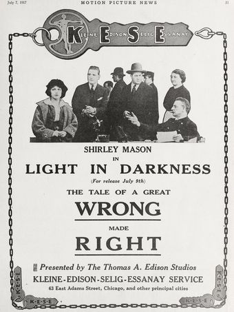 the light in darkness 1917 poster