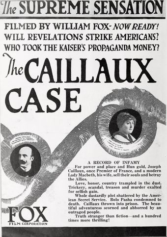 the caillaux case 1918 poster