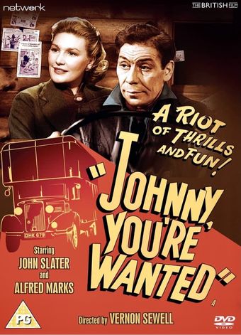 johnny you're wanted 1956 poster