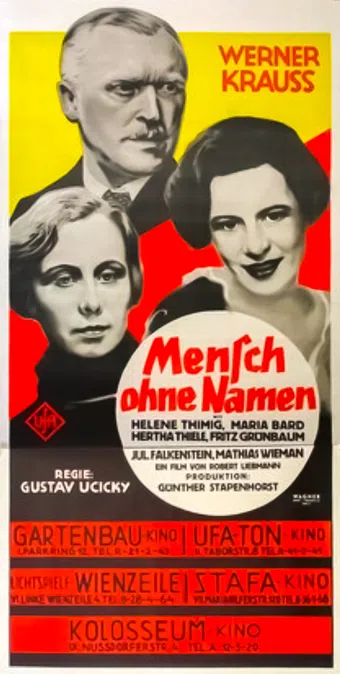 mensch ohne namen 1932 poster