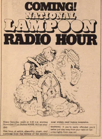 the national lampoon radio hour 1973 poster