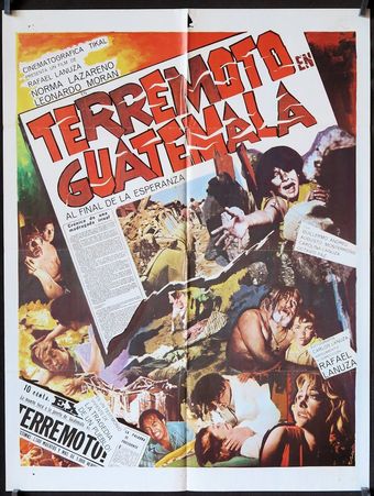 terremoto en guatemala 1978 poster