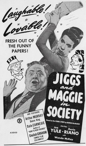 jiggs and maggie in society 1947 poster