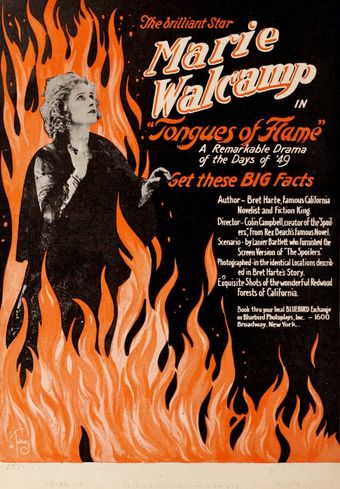 tongues of flame 1918 poster