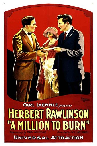 a million to burn 1923 poster