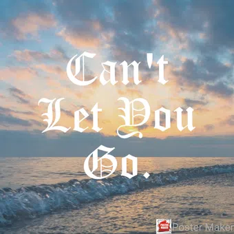 can't let you go poster