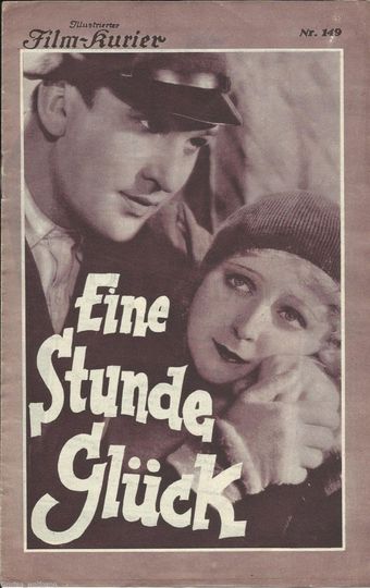 eine stunde glück 1931 poster