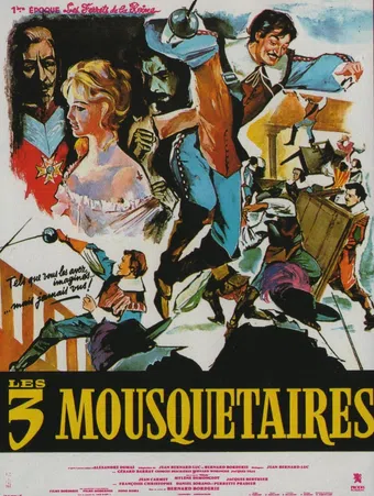 les trois mousquetaires: première époque - les ferrets de la reine 1961 poster