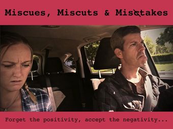 miscues, miscuts & misctakes 2018 poster