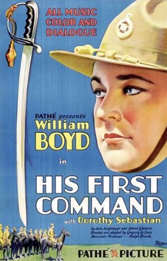 his first command 1929 poster