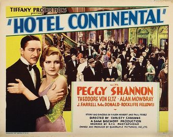 hotel continental 1932 poster