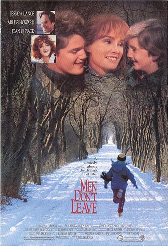 men don't leave 1990 poster