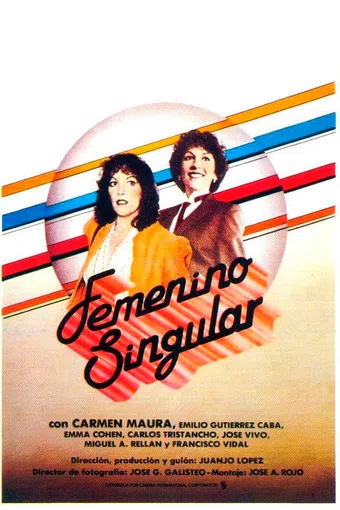 femenino singular 1982 poster