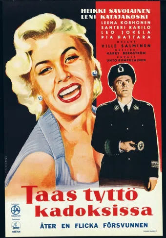 taas tyttö kadoksissa! 1957 poster