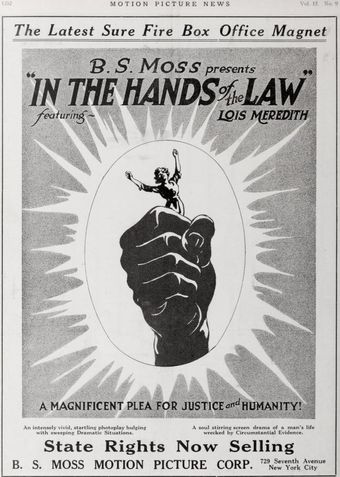 in the hands of the law 1917 poster