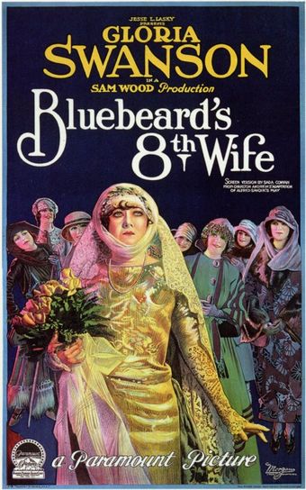 bluebeard's 8th wife 1923 poster