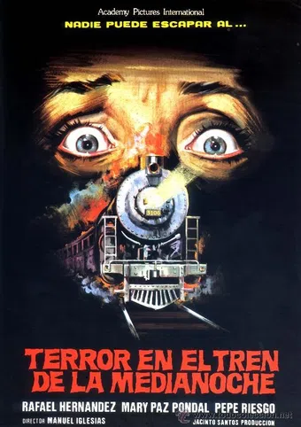 terror en el tren de medianoche 1980 poster