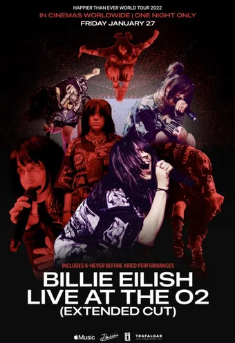 billie eilish live at the o2 2023 poster