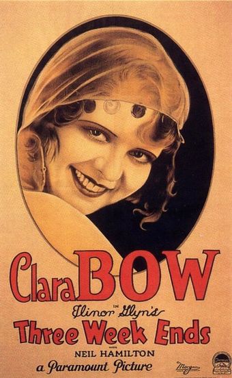 three week ends 1928 poster