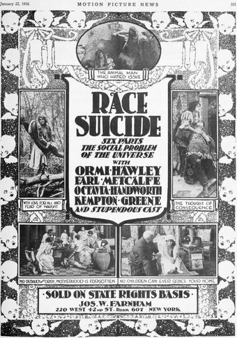 race suicide 1916 poster