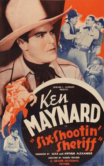 six-shootin' sheriff 1938 poster