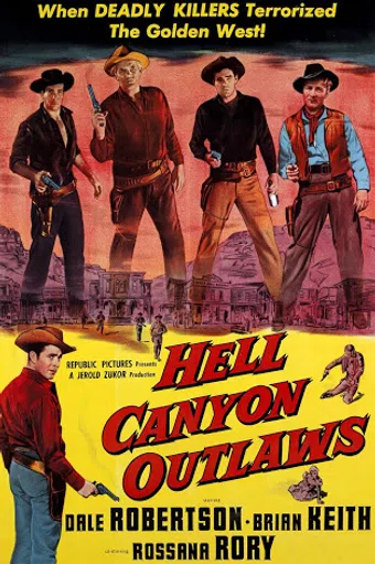 hell canyon outlaws 1957 poster