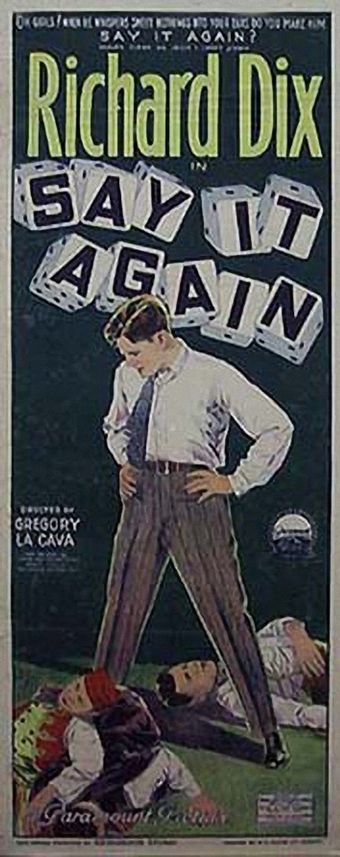 say it again 1926 poster