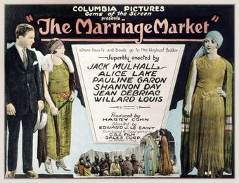 the marriage market 1923 poster