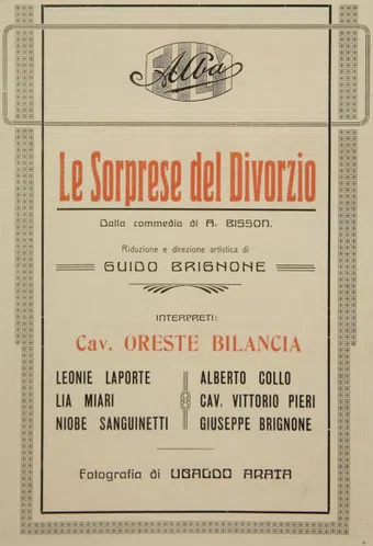 le sorprese del divorzio 1923 poster