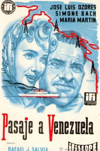 pasaje a venezuela 1957 poster