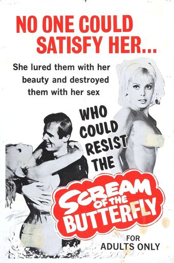 scream of the butterfly 1965 poster