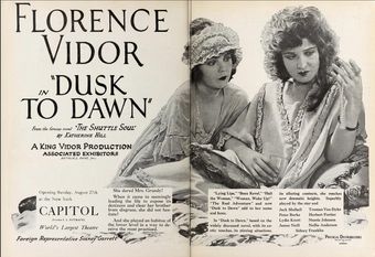 dusk to dawn 1922 poster