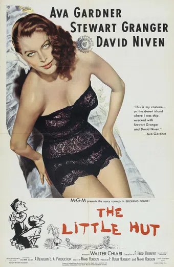 the little hut 1957 poster