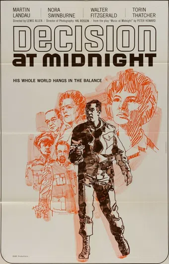 decision at midnight 1965 poster