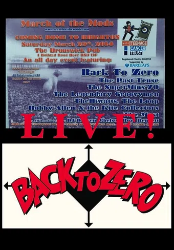 back to zero - live at the brunswick! 2014 poster