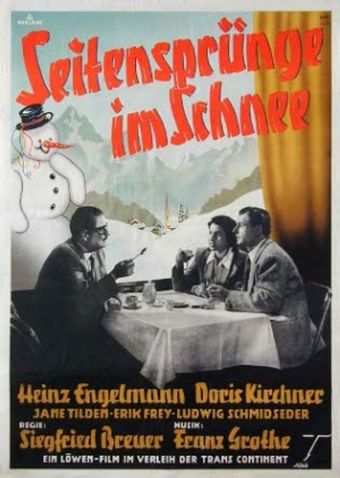 seitensprünge im schnee 1950 poster