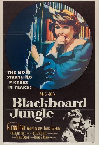 blackboard jungle 1955 poster