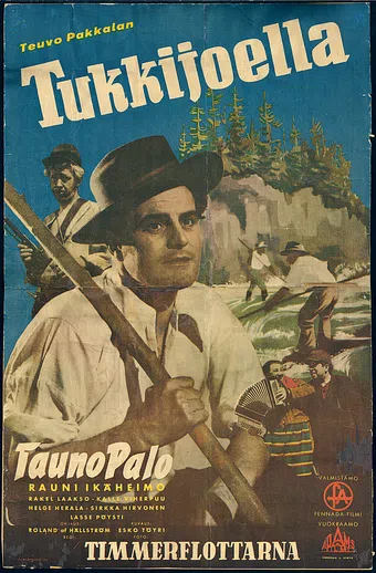 tukkijoella 1951 poster