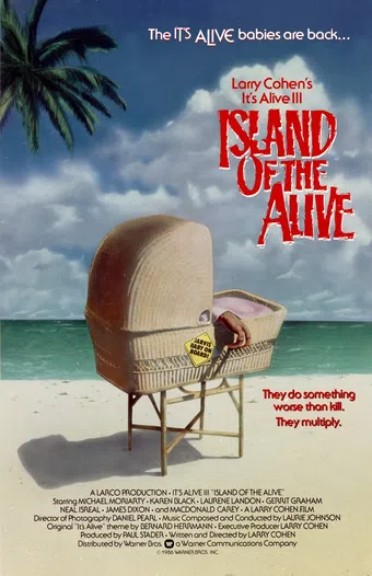 it's alive iii: island of the alive 1987 poster