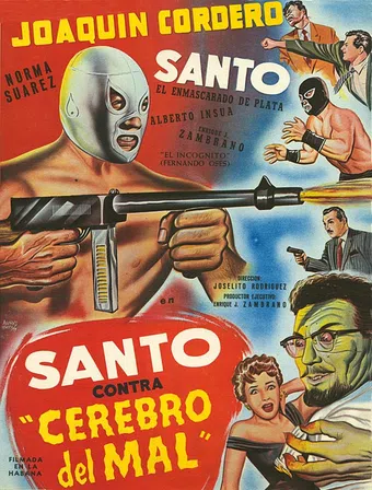 santo contra cerebro del mal 1961 poster