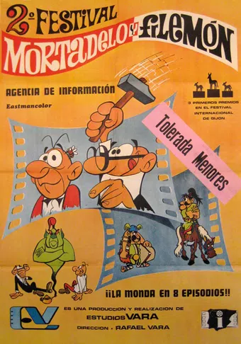 segundo festival de mortadelo y filemón, agencia de información 1970 poster