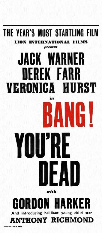 bang! you're dead 1954 poster