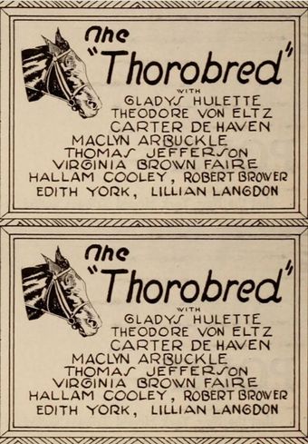 the thoroughbred 1925 poster