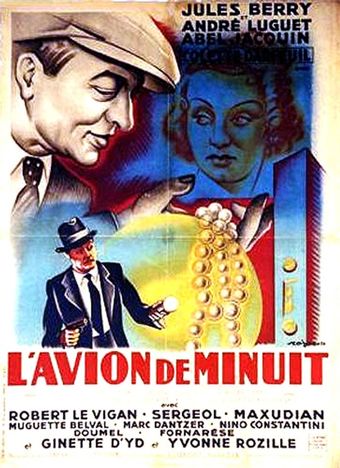 l'avion de minuit 1938 poster