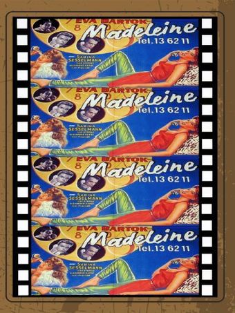 madeleine tel. 13 62 11 1958 poster