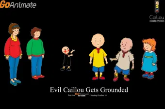 evil caillou gets grounded 2017 poster