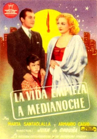 la vida empieza a medianoche 1944 poster